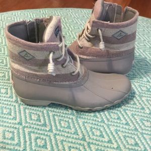 Girls Saltwater Sperry Boots